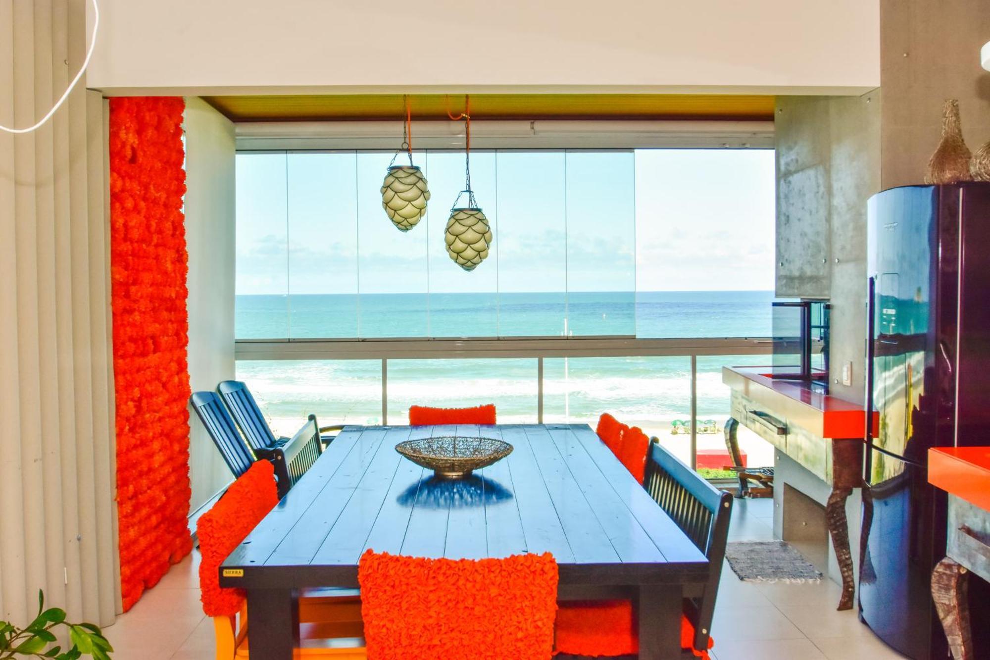Apartamento Frente Mar Na Praia Do Santinho N880 Флорианополис Экстерьер фото